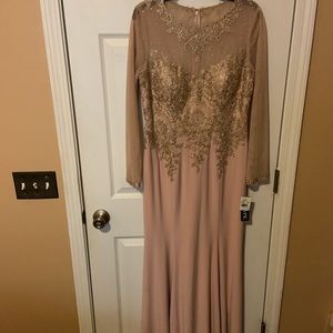 Blush/gold gown